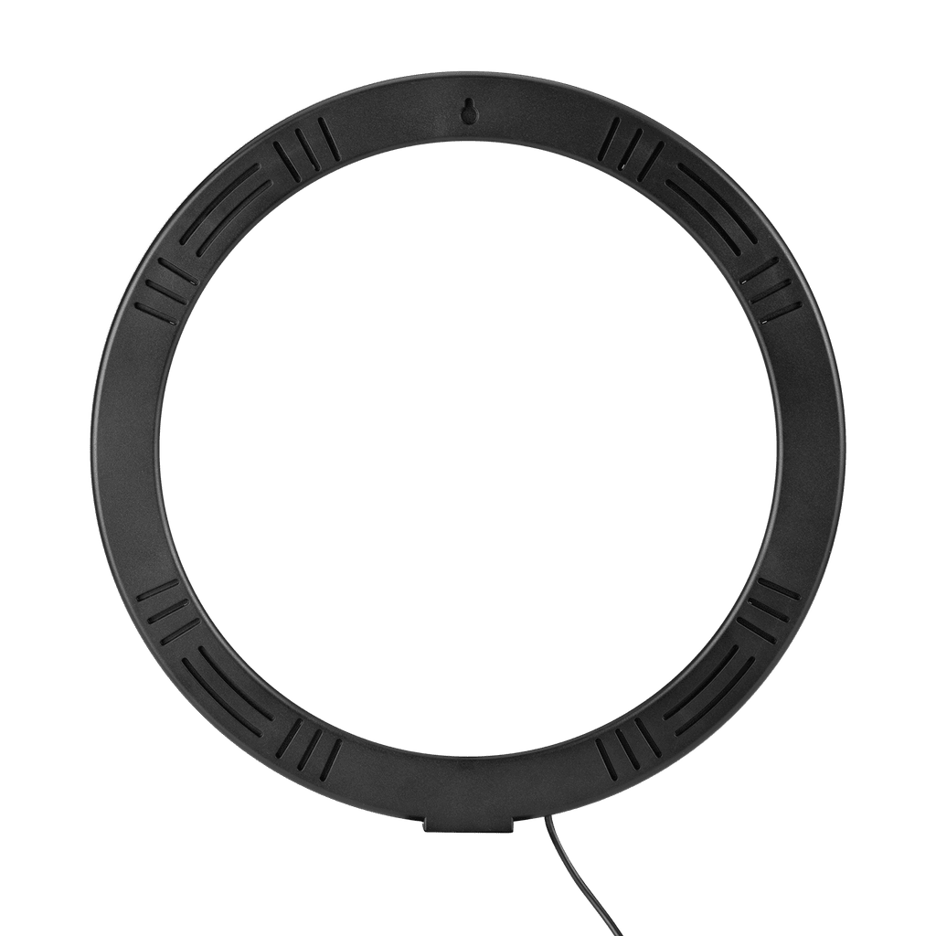 Black circular product on a transparent background