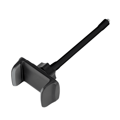 Black car antenna on a transparent background