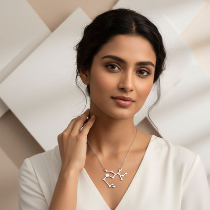 Personalized Cut Out Constellation Necklace