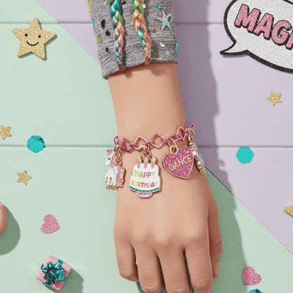 Hand with pink bracelet