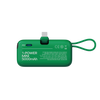 1-Power Mini 5000mAh 3-in-1 Power Bank with USB-C Plug - Green