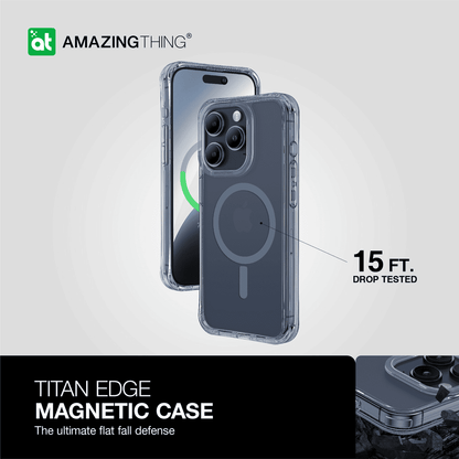 Titan Edge Magnetic Case for phone with 'Amazing Thing' branding on a light gray background