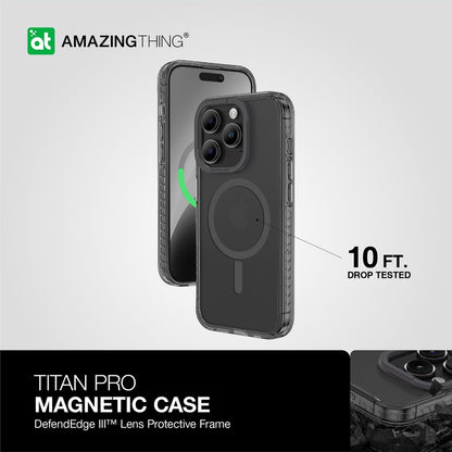 Titan Edge Magnetic Case for phone with 'Amazing Thing' branding on a light gray background