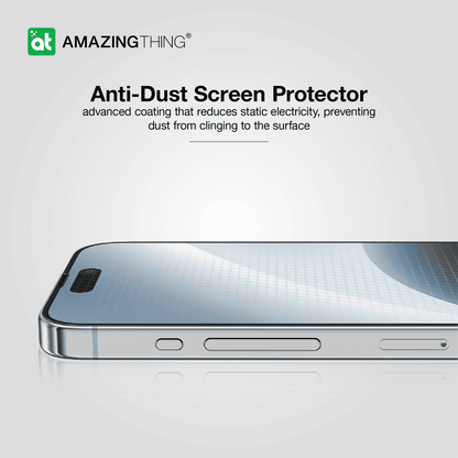 Phone screen protector with 'Amazing Thing' branding on a white background