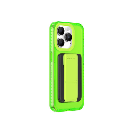 Titan Pro Neon Mag Wallet Drop Proof Case for iPhone 15 Pro Max 6.7 - Green
