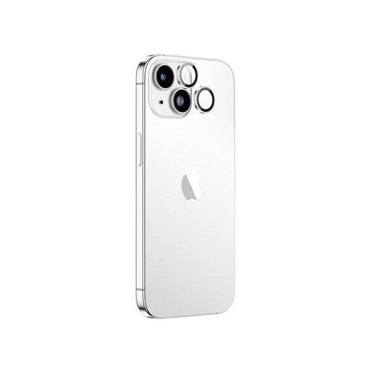 iPhone with Lens with white background