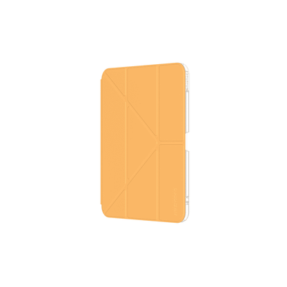 Yellow tablet case on a white background