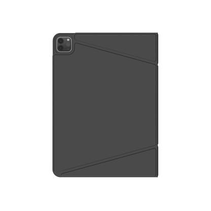Black tablet case on a white background