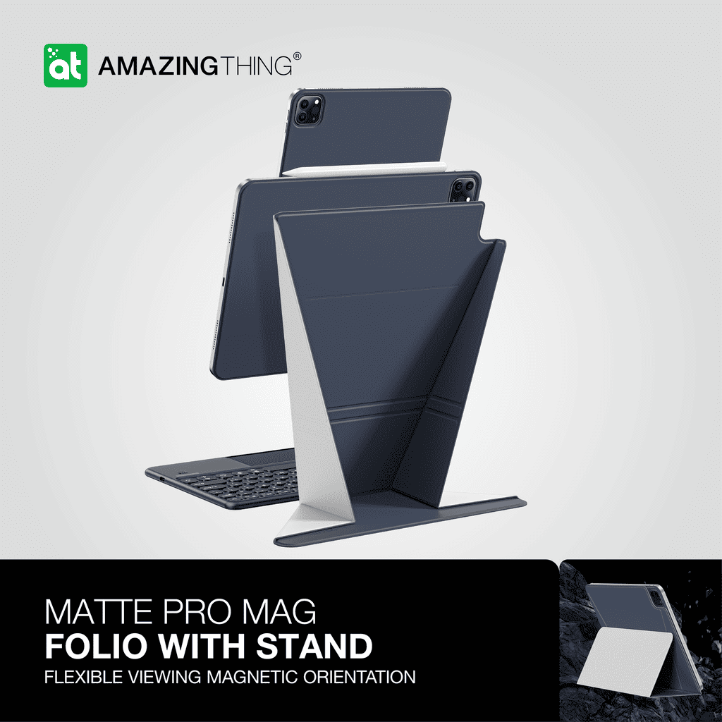 Matte Pro Mag Folio with Stand by Amazing Thing on a white background