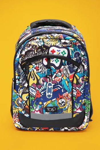 Yolo School Backpack 2 in 1 Graffiti