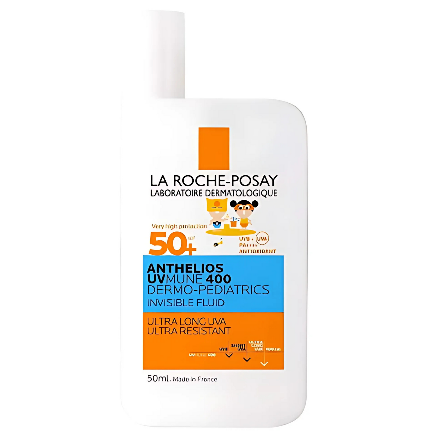 La Roche-Posay Anthelios UVMune 400 Dermo-Pediatrics Invisible Fluid Fragrance-Free SPF50+ 50ml
