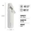 Stanley Aerolight IceFlow Water Bottle Fast Flow 0.6L/20oz Frost