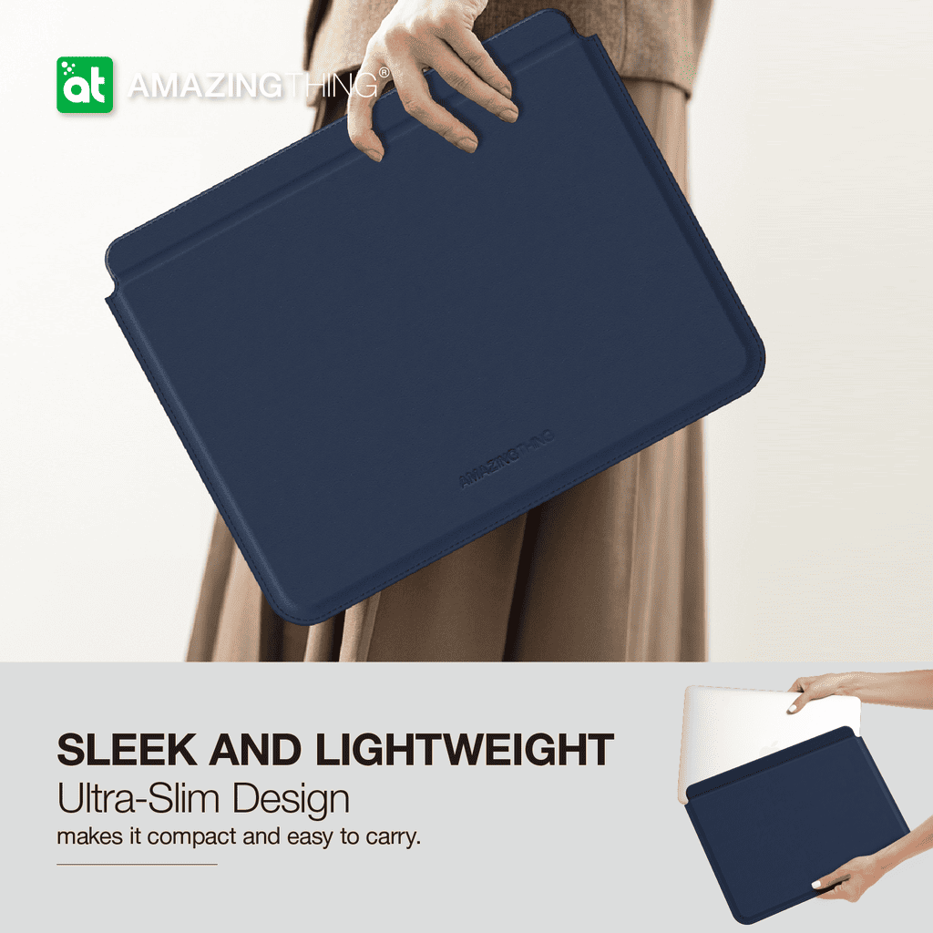 Matte Pro Mag Sleeve with Stand for MacBook Pro 13/14" MacBook Air 13/13.6" & 14" Laptops - Blue
