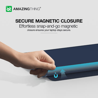 Matte Pro Mag Sleeve with Stand for MacBook Pro 13/14" MacBook Air 13/13.6" & 14" Laptops - Blue