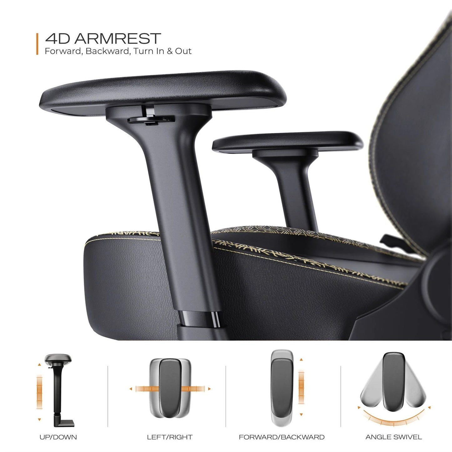 CYBEART | Imperial Edition - NEO Series Gaming / Office Chair | 4D Armrest, Magnetic Neck & Lumbar Pillow, Supreme PU Leather, Ergonomic, Recline & Tilt