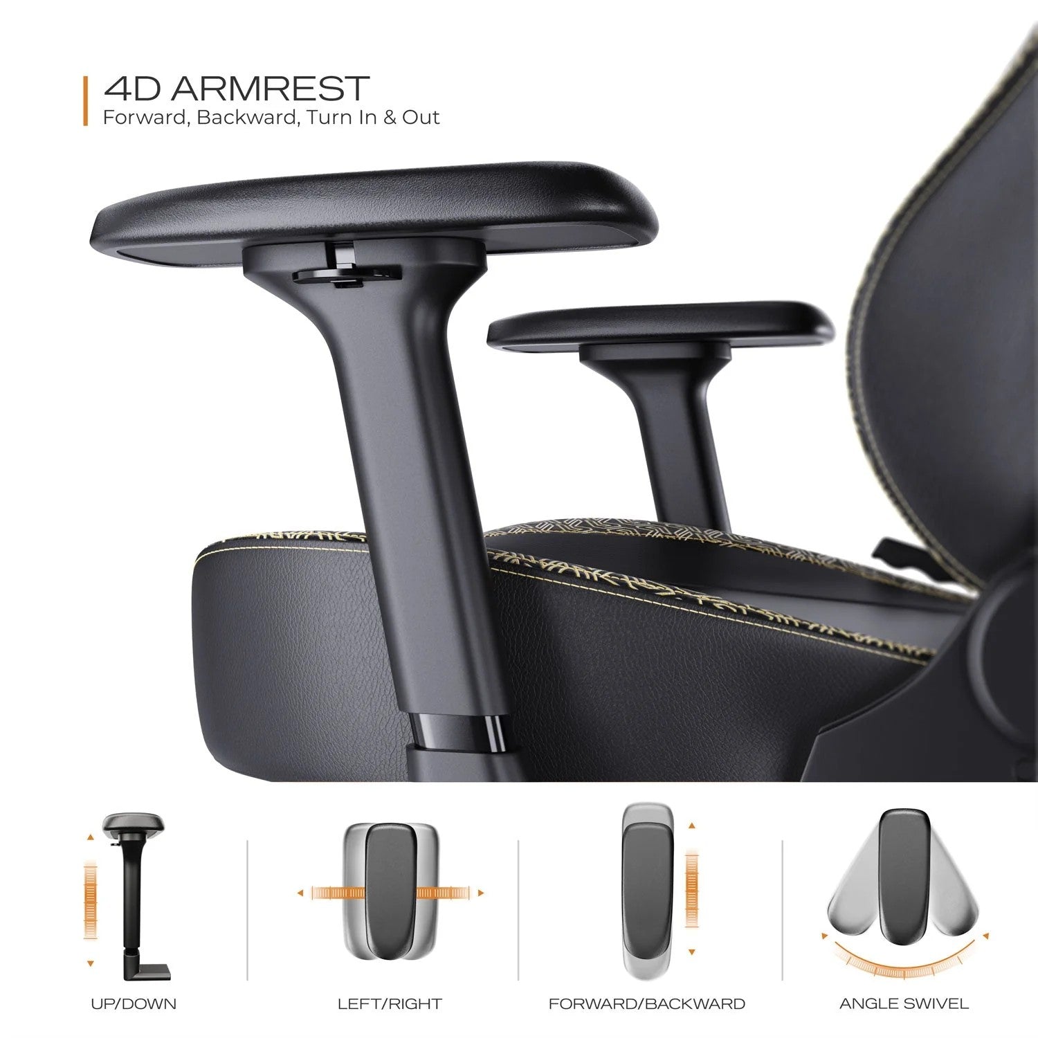 CYBEART | Imperial Edition - NEO Series Gaming / Office Chair | 4D Armrest, Magnetic Neck & Lumbar Pillow, Supreme PU Leather, Ergonomic, Recline & Tilt