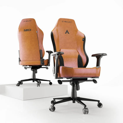 CYBEART | Vintage Edition - NEO Series Gaming / Office Chair | 4D Armrest, Magnetic Neck & Lumbar Pillow, Supreme PU Leather, Ergonomic, Recline & Tilt