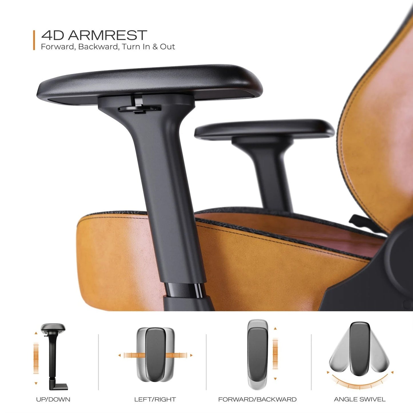 CYBEART | Vintage Edition - NEO Series Gaming / Office Chair | 4D Armrest, Magnetic Neck & Lumbar Pillow, Supreme PU Leather, Ergonomic, Recline & Tilt