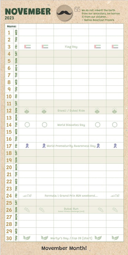 Academic Family Calendar Sept 2023 to Dec 2024  16 months