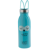 Aladdin Zoo Stainless Steel Vacuum-Insulated 430ml Blue Water Bottle – Owl