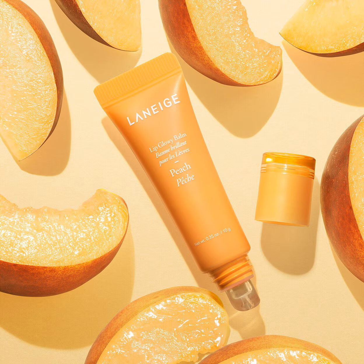 Laneige Lip Glowy Balm Peach 0.35oz 10g