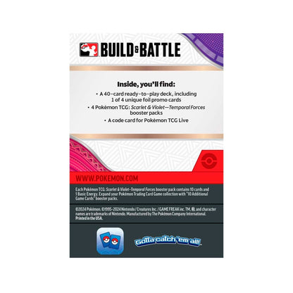 Pokemon TCG: Scarlet & Violet 5 SV05 Temporal Forces Build and Battle Box