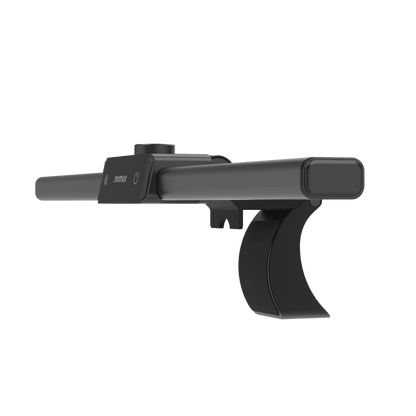 Black car air freshener holder on a transparent background