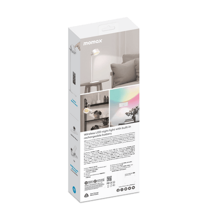 Mamox LED night light packaging on a white background