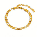 Gold Figaro Chain Bracelet