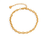 Gold Cable Chain Bracelet