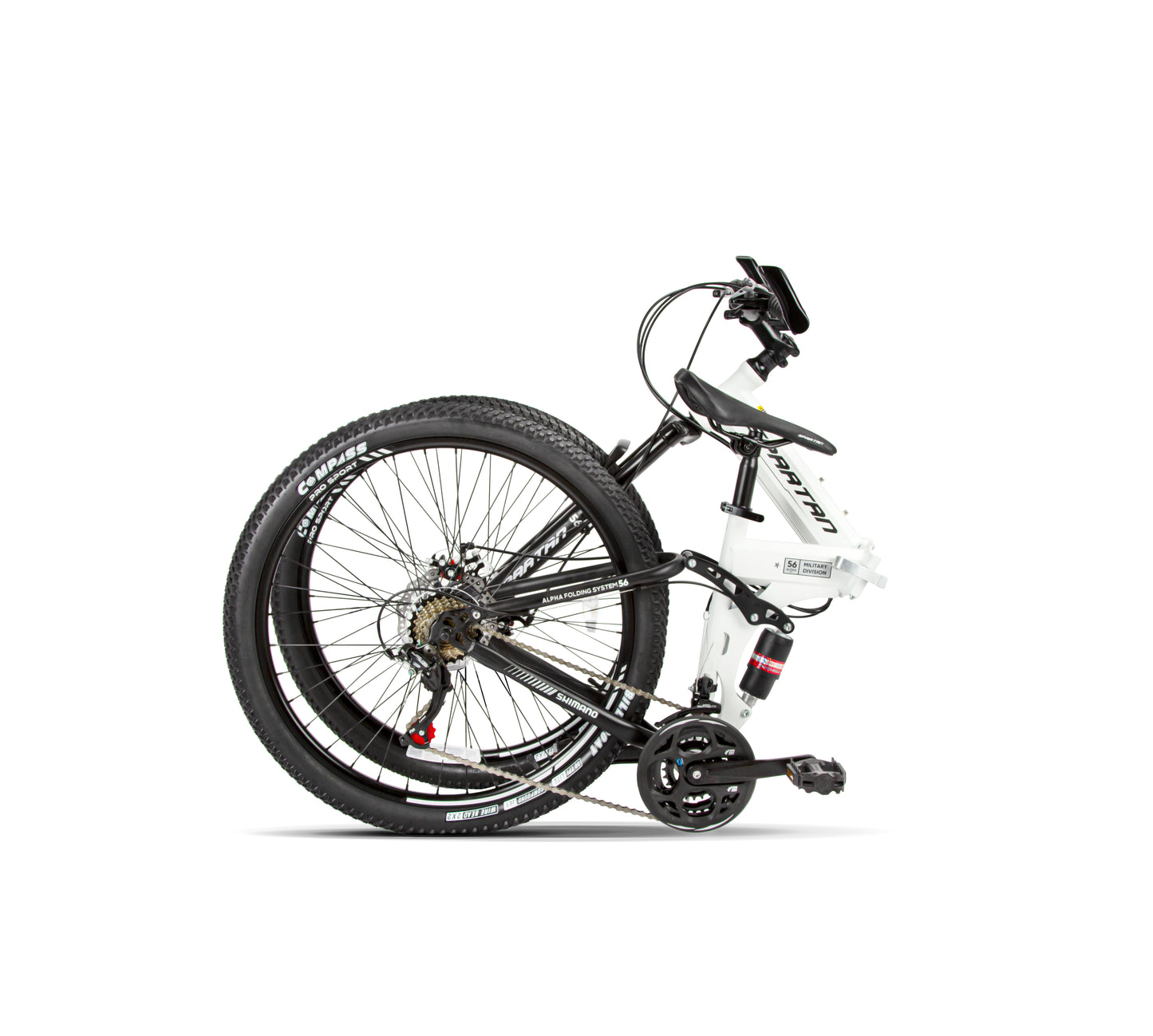 دراجة ألفا دوال سوس قابلة للطي مقاس 26 بوصة – باللون الأبيض