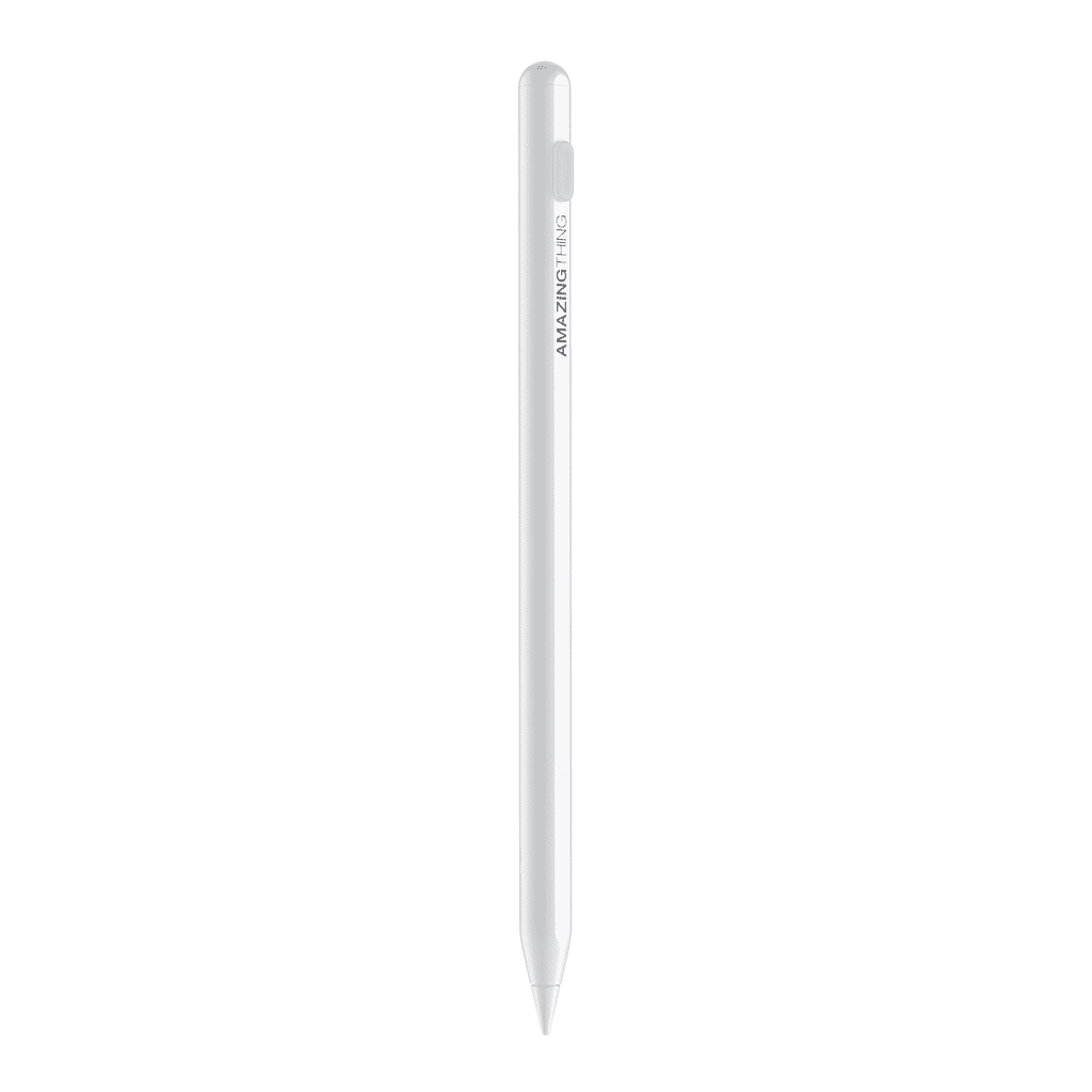 White stylus pen on a white background