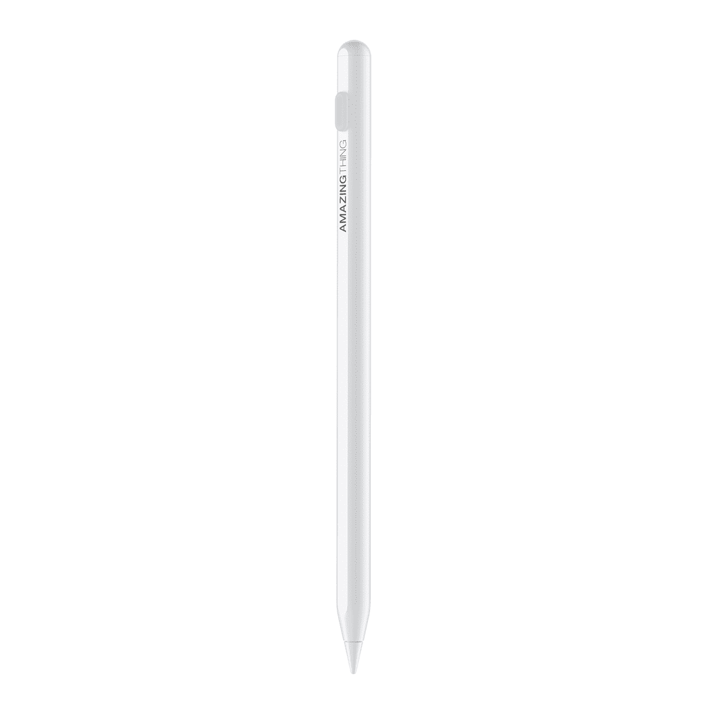 White stylus pen on a white background