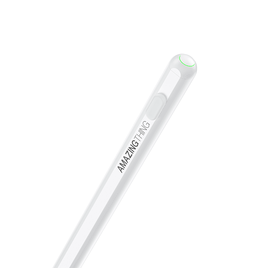 White pen with 'AMAZING THING' branding on a white background