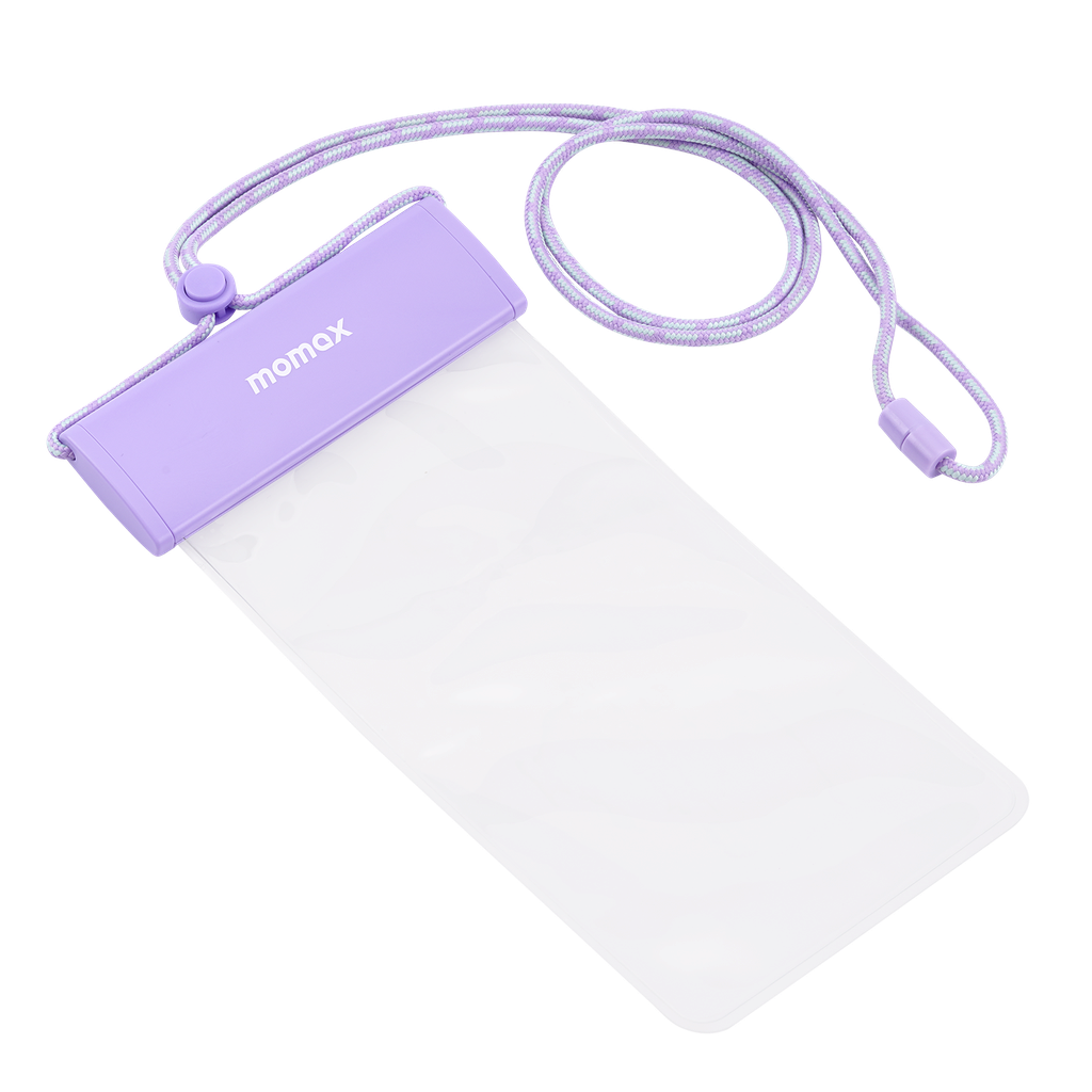 حقيبة مضادة للماء عالمية مع حزام للرقبة - أرجواني