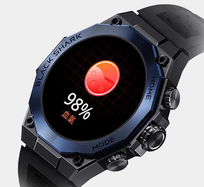 Black Shark Watch S1 Pro Smart Watch With 1.43-inch AMOLED Display,15 Days Battery Life, 100+ Sports Modes, Health Monitoring & Water Resistance - Blue
