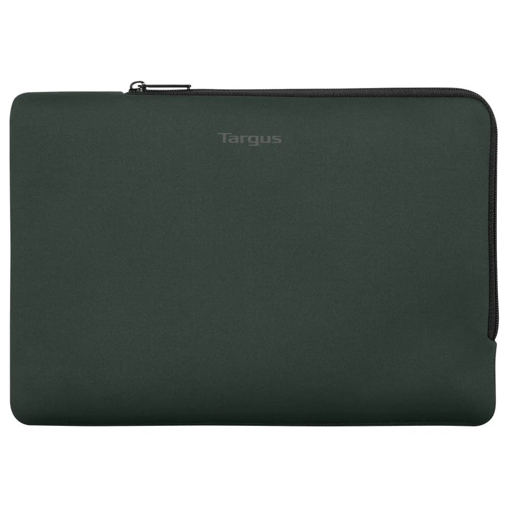 Black laptop sleeve with Targus branding on a white background