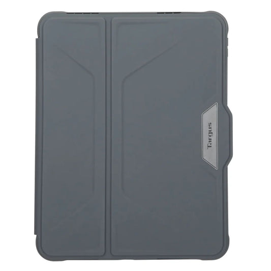 Gray tablet case with Targus logo on a white background