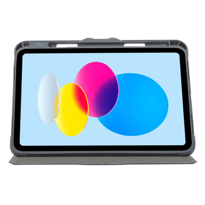 Tablet with a protective case on a white background