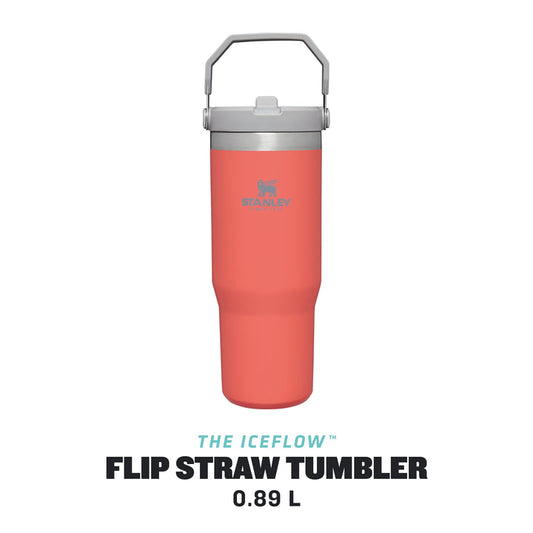 The IceFlow™ Flip Straw Tumbler 0.89L / 30 OZ Guava