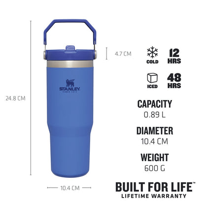 The IceFlow™ Flip Straw Tumbler 0.89L / 30 OZ Iris