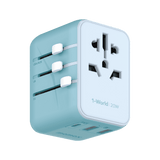 Momax 1-World 20W Universal Travel Charger - Blue