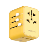 Momax 1-World 20W Universal Travel Charger - Yellow