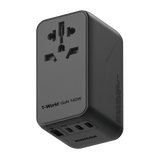 Momax UA16 140W Global Travel Adapter with 3 USB-C, USB-A & Universal Plugs