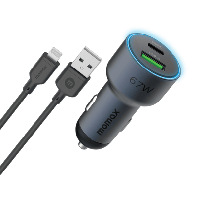 Move 67w Dual Port Car Charger with 1m A To L Cable