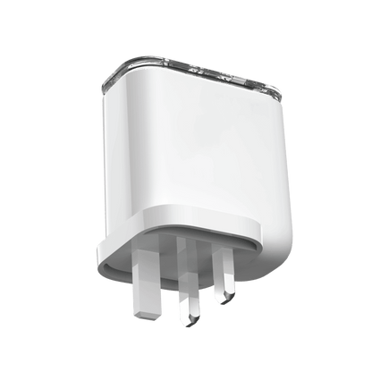 White electronic component on a transparent background