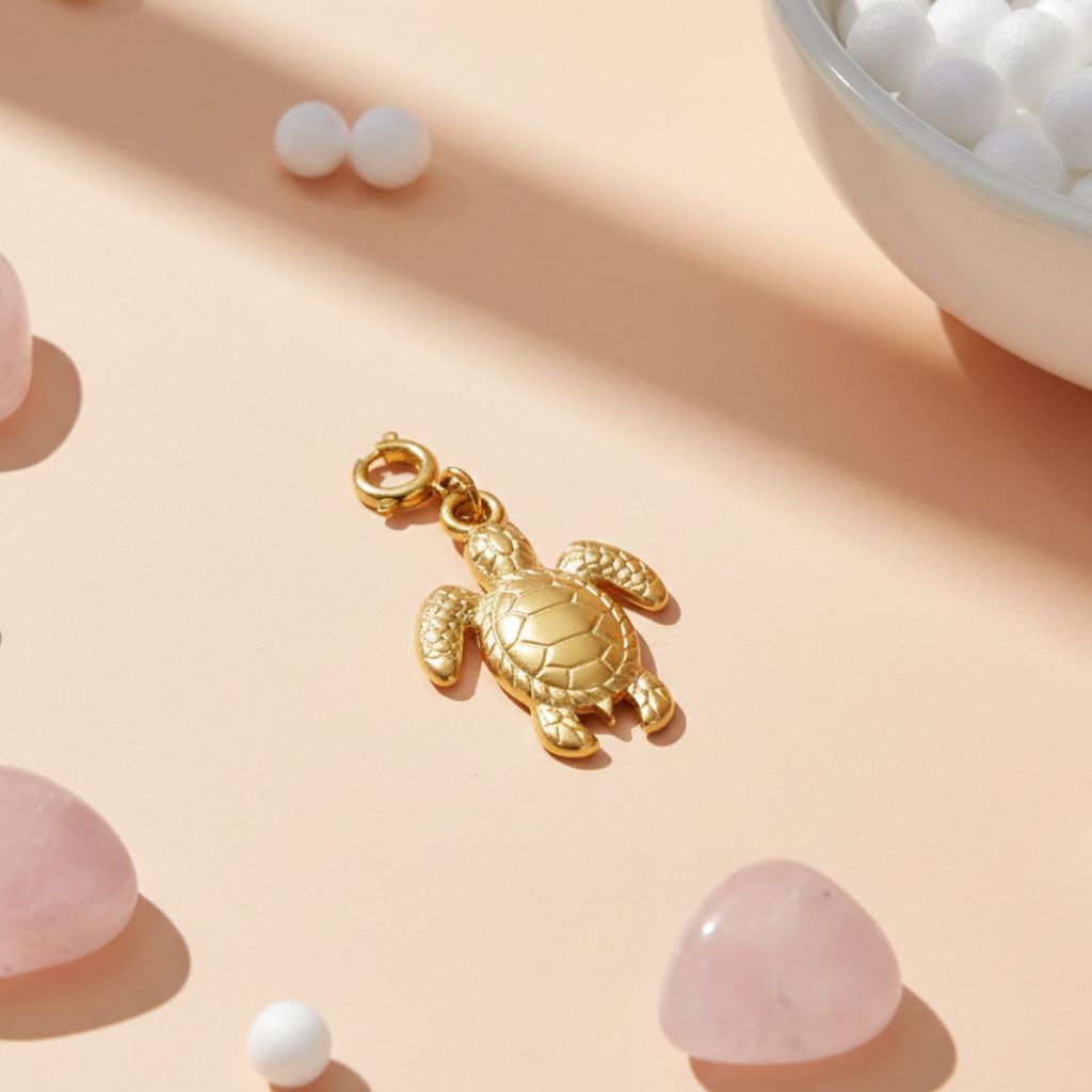 Gold Turtle Charm