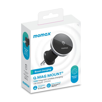 Q.Mag Mount 5 Magnetic Wireless Charging 15W Car Mount