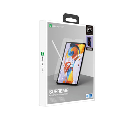 Packaging of a screen protector with a smartphone image on a white background