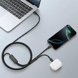 At Thunder Pro I 7X 4-In-1 USB-A + USB-C To USB-C + USB-C 5A 100W 1.5M Cable